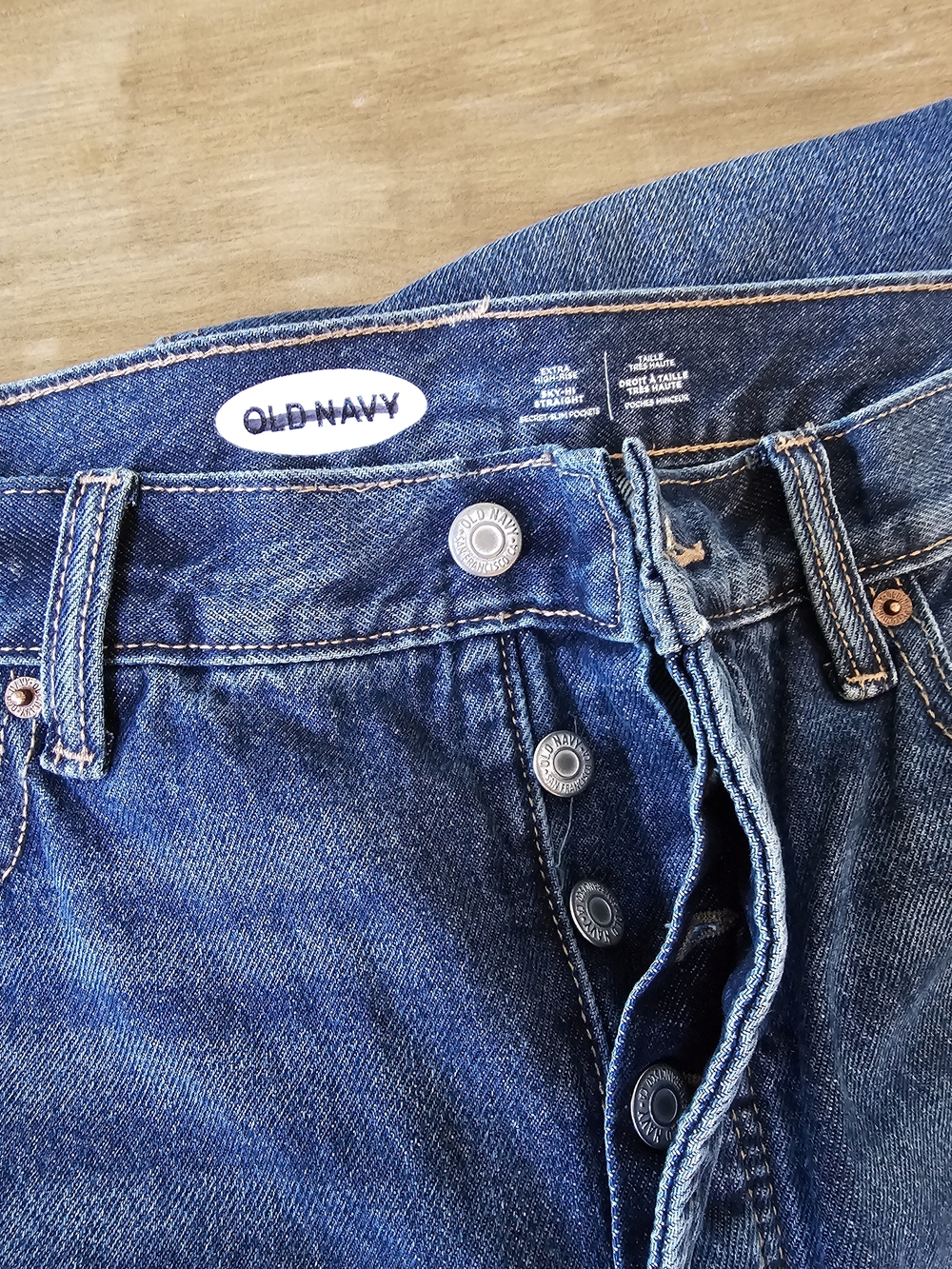 Old Navy Women's Blue Button-Fly Jeans Sz. 12